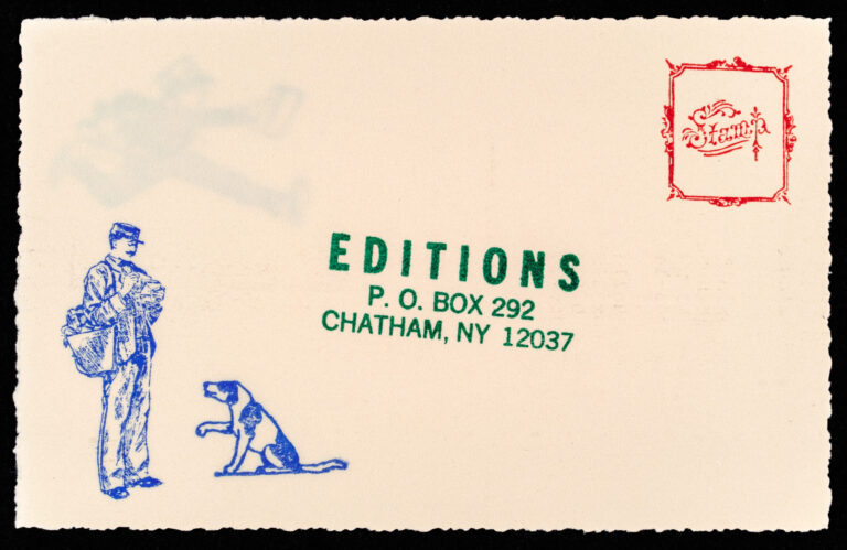 Promotional Material from Edward H. Hutchins’s artist folder.